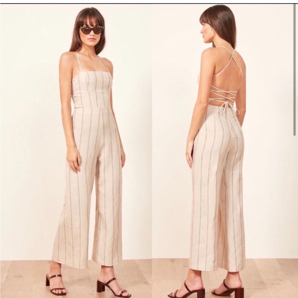 Reformation Jager Linen Jumpsuit size 2